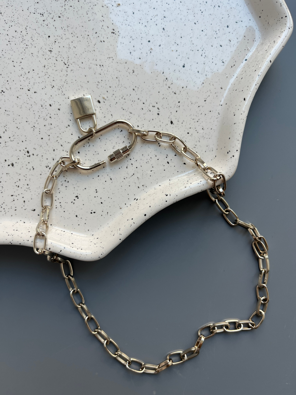 Цепь серебро LOCK