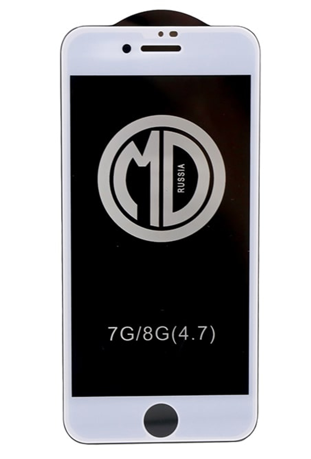 Защитное стекло утолщенное MD iPhone 7/8/SE 2020 (белый) тех.упаковка