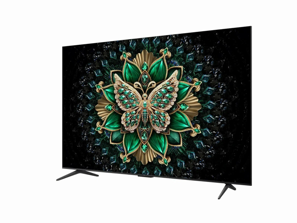 55" Телевизор TCL 55C6K QD-Mini LED QLED, 4K Ultra HD, Google TV, черный