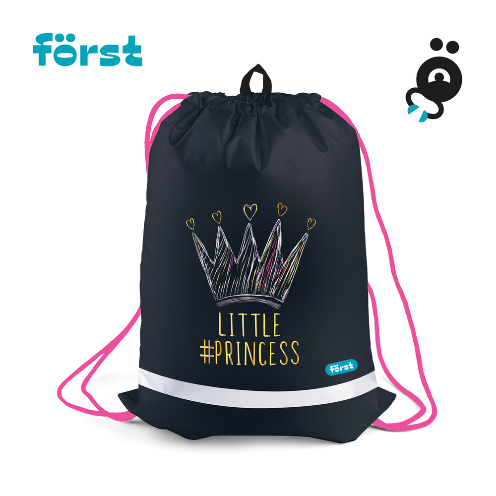 Мешок для обуви 1 отделение Först "Lovely", 360*460мм, вентиляционная сеточка, светоотражающая полоса