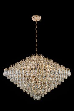 Подвесная люстра 34*Е14 LE6889/1000 GD золото Adriana Leon