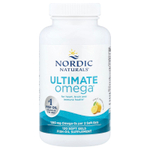 Nordic Naturals, Ultimate Omega, высокоэффективные омега-3 кислоты, со вкусом лимона, 1280 мг, 120 капсул (640 мг в 1 капсуле)