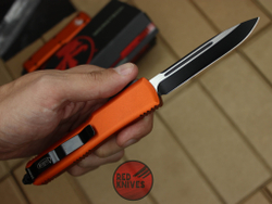 Нож Microtech Ultratech S/E - оранжевая рукоять, стандартный черный клинок RK-364