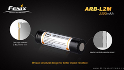 Аккумулятор Fenix 18650 PCB 2300 mAh c защитой ARB-L2