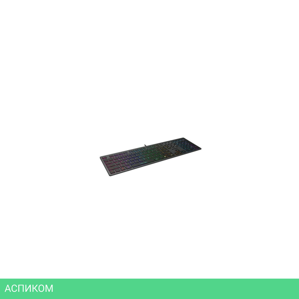 Клавиатура A4Tech Fstyler серый/неоновая подсветка (FX60H GREY/NEON)