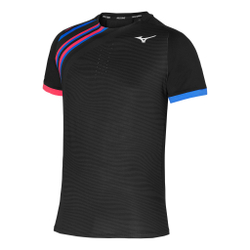 Мужское теннисное поло Mizuno Shadow Graphic T-Shirt Men - Black