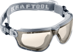 KRAFTOOL ASTRO прозрачные защитные очки, открытые, антибликовое покрытие, наголовная лента, оптический класс 1 (11009)