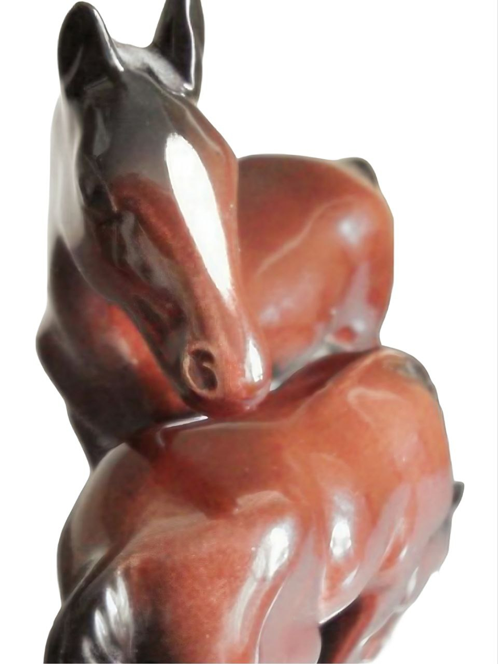 Фарфоровая статуэтка "Жеребята" Hertwig & Co