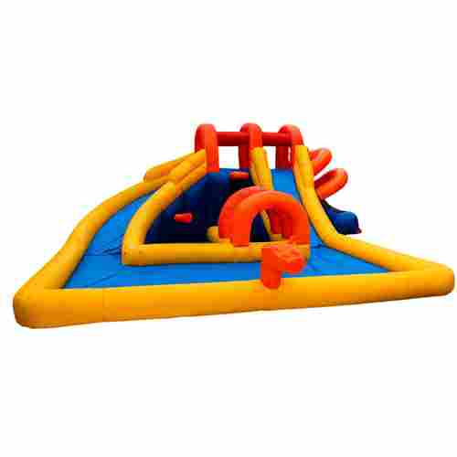 Надувной водный батут с сухим бассейном «Аква лабиринты» 7*6,5*3 м