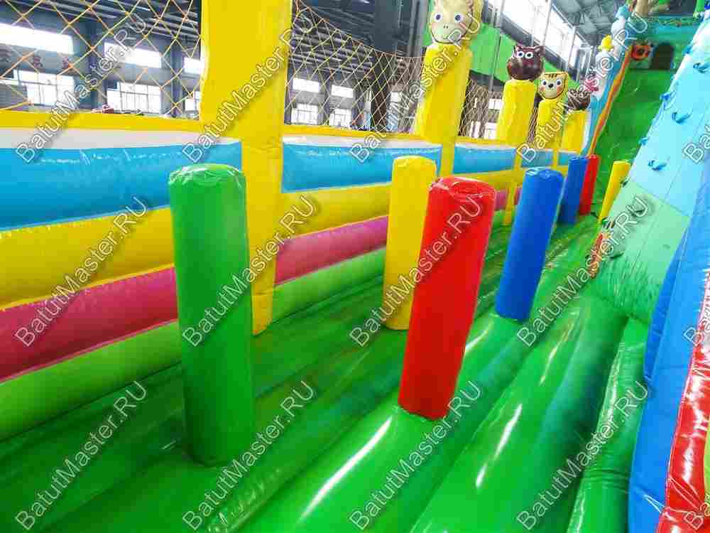 Надувной батут "Союз зверей", 24*15*8 м