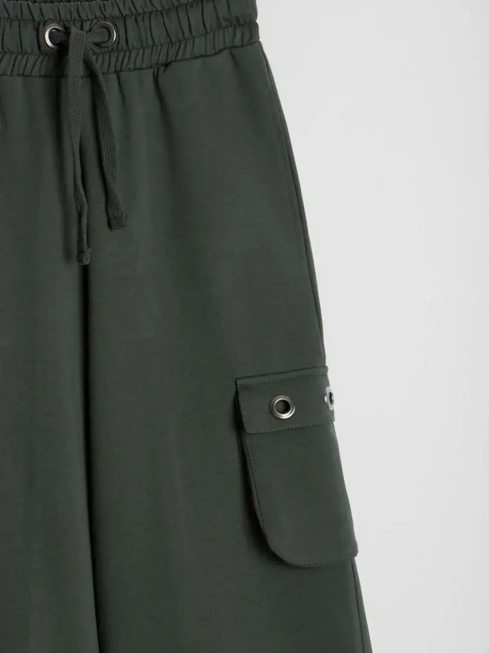 Штаны для девочки карго с карманами