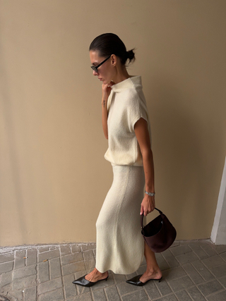 Юбка MIU, молочный