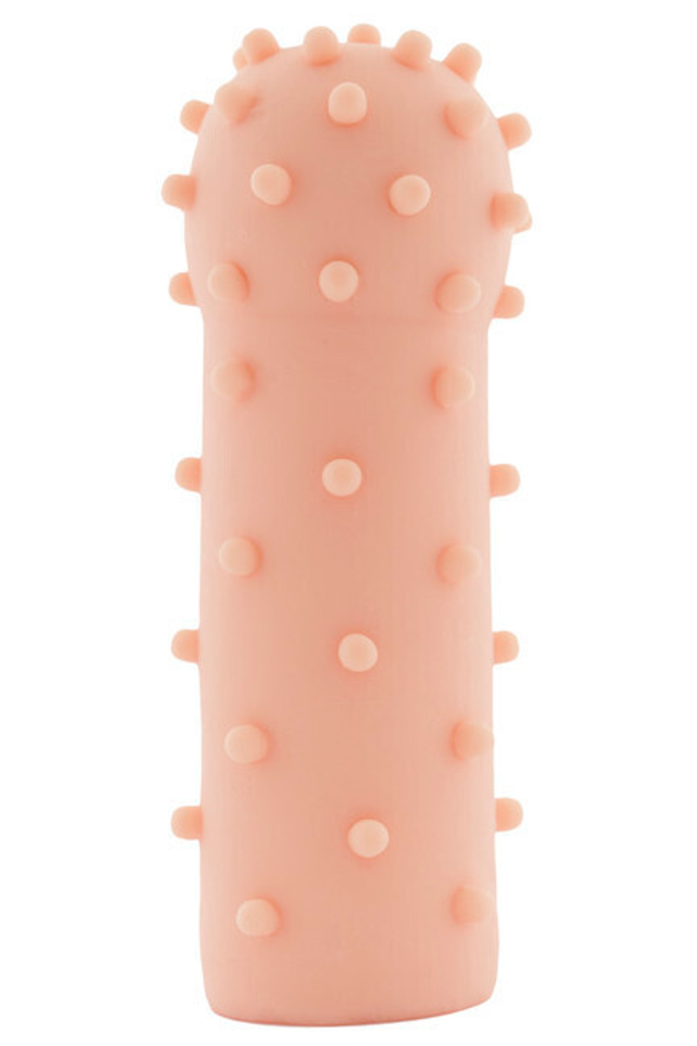 Удлиняющая и расширяющая насадка на пенис с пупырышками Xlover (вторая кожа) (Цвет: телесный)