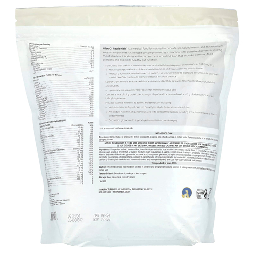 Metagenics, UltraGI Replenish®, ваниль, 1305 г (46,03 унции)