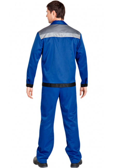 Костюм СЕКТОР цв. вас-чер-сер. тк. Смесовая