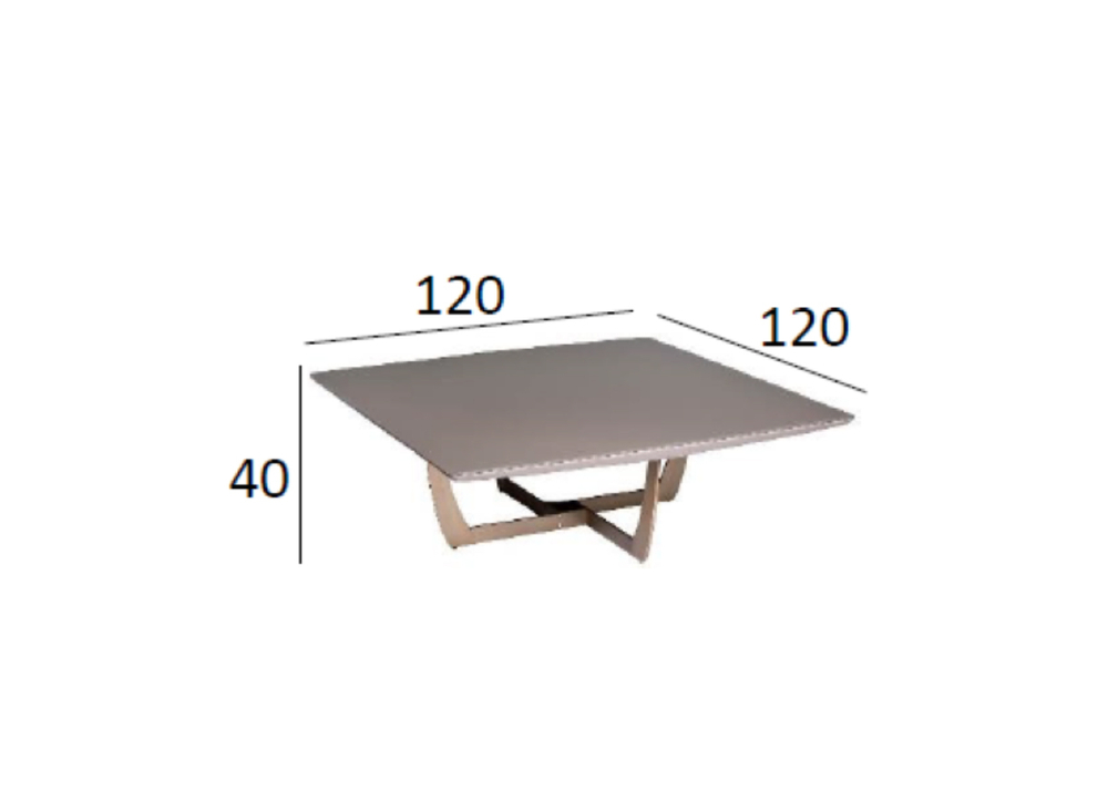 Стол журнальный Garda Decor Garda Decor Космос (Space) 120*120*40 см