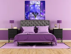 Модульная картина "Синие пламя"