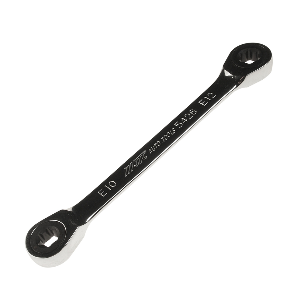 Ключ накидной TORX E10хE12 трещоточный JTC