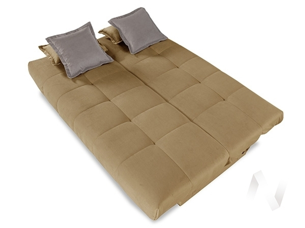 Диван прямой Аккорд (БД) GROUND 02 (какао)/GROUND 01 (бежево-кремовый)