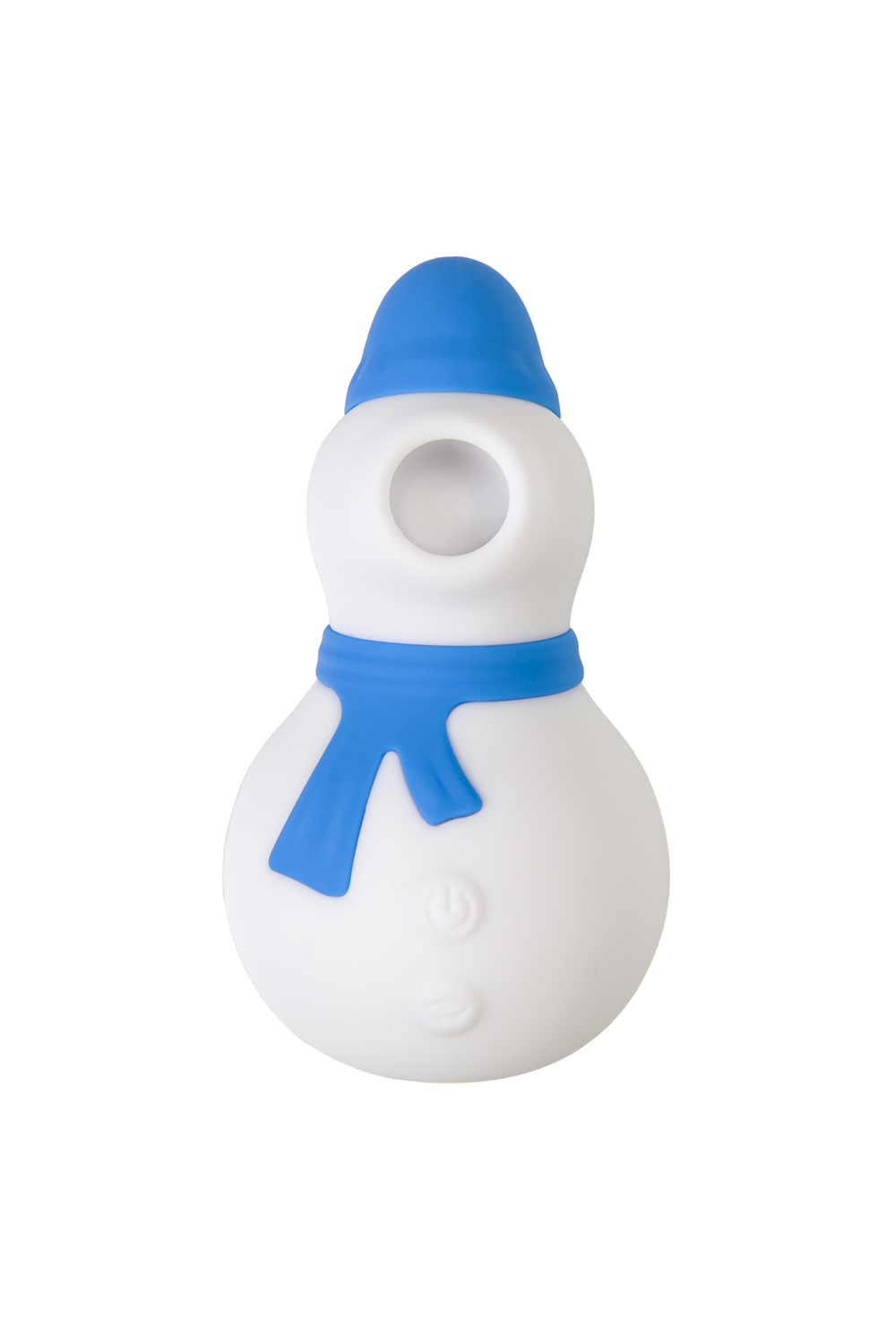 Вакуум-волновой стимулятор клитора JOS Christma белый с синим шарфом 9,4 см