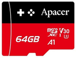 Карта памяти Apacer AP64GMCSX10U7-RAGC 64 Гб