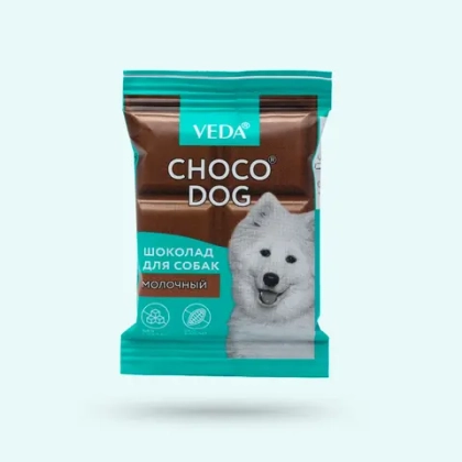 VEDA CHOCO DOG Лакомство для собак Шоколад молочный, 15 г