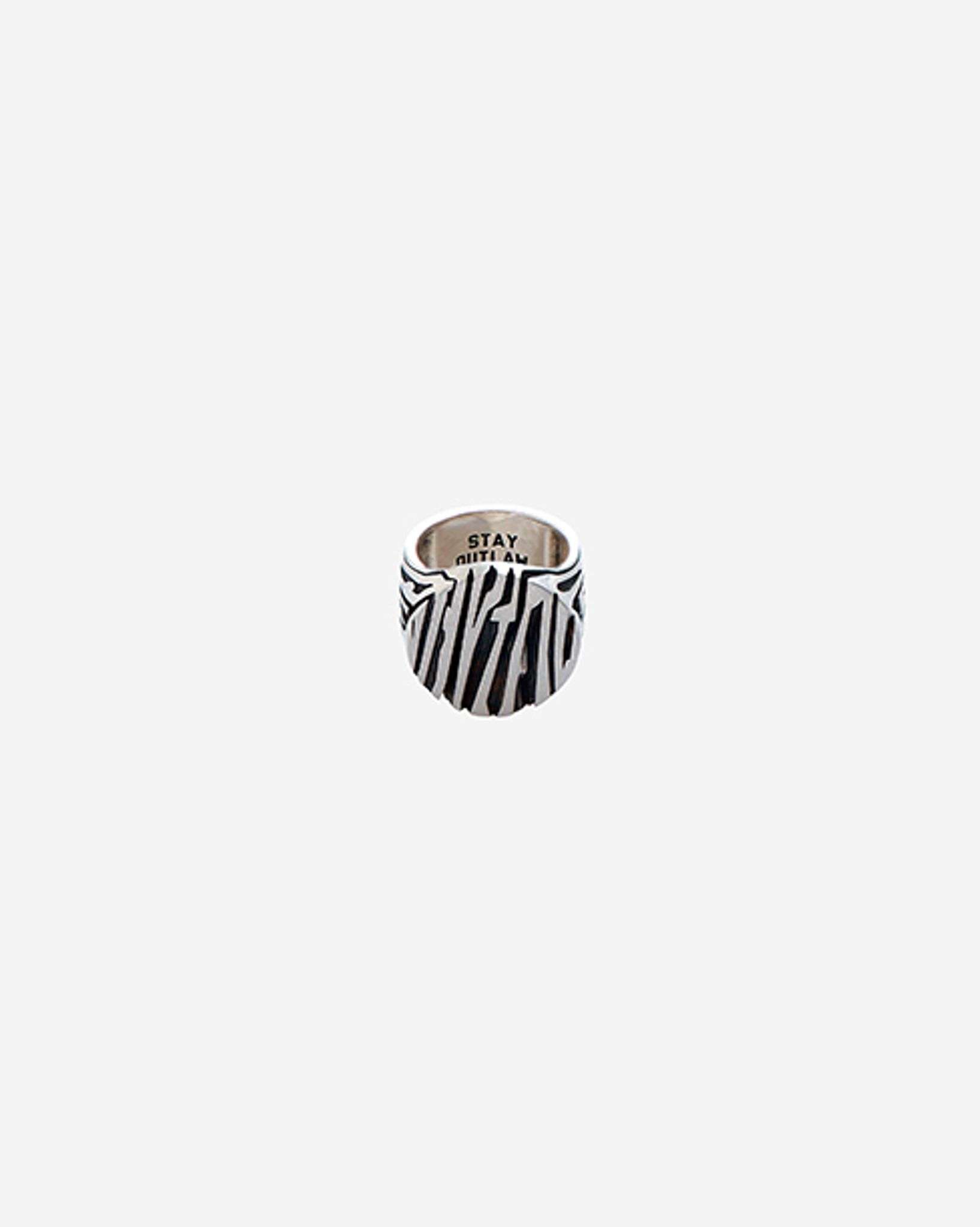 Silver Logo Signet Ring
