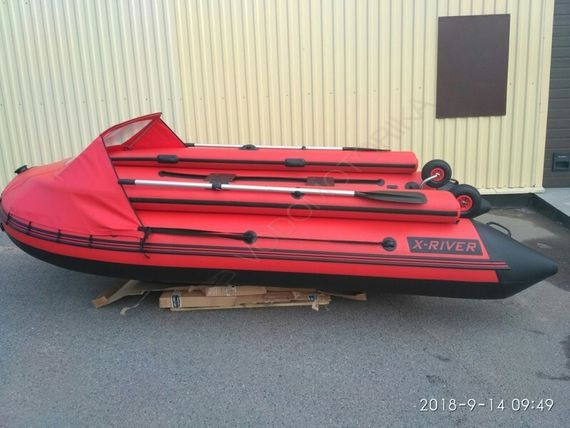 Надувная лодка X-River GRACE 340 НДНД с фальшбортом + тент