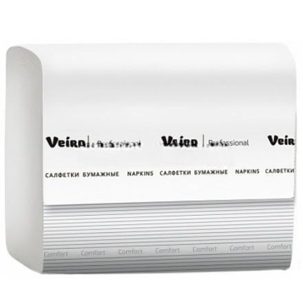 Салфетки д/настол.диспенсера N4 (2-сл) 21х16,2 (220 л.) белые Veiro (1/15 шт.) NV211