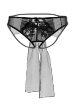 Эротические сетчатые трусики с бантом Mia (Размер: 46-48) (Цвет: белый)