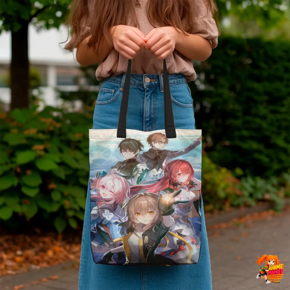 Сумка шоппер с принтом Honkai Star Rail