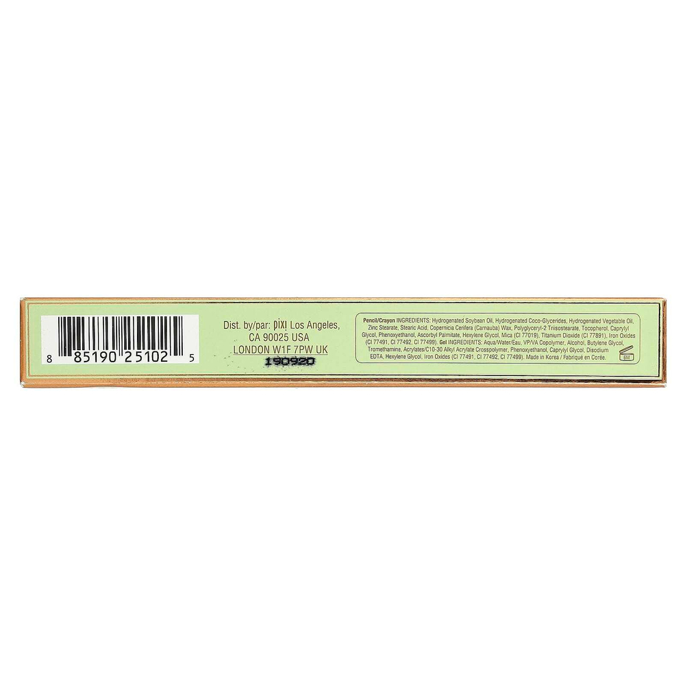 Pixi Beauty, 2-в-1 Natural Brow Duo, карандаш и гель для бровей, 0633 темно-коричневый, 1 шт.