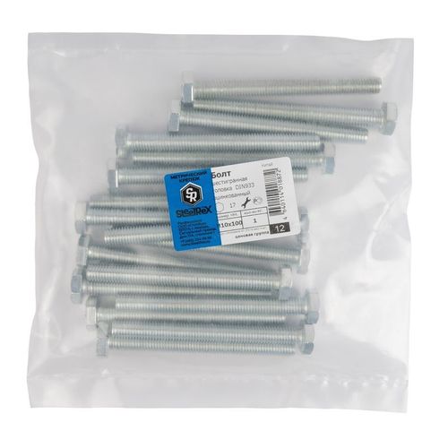 Болт М10х100 мм с шестигранной головкой DIN 933 кл 5,8