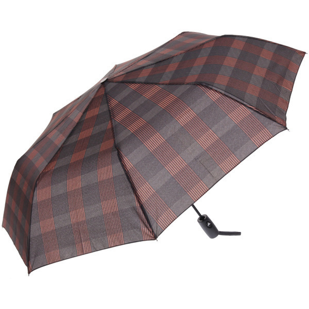 Зонт мужской полуавтомат «ESTET» 8 спиц, d-95см, длина в слож. виде 40см серый