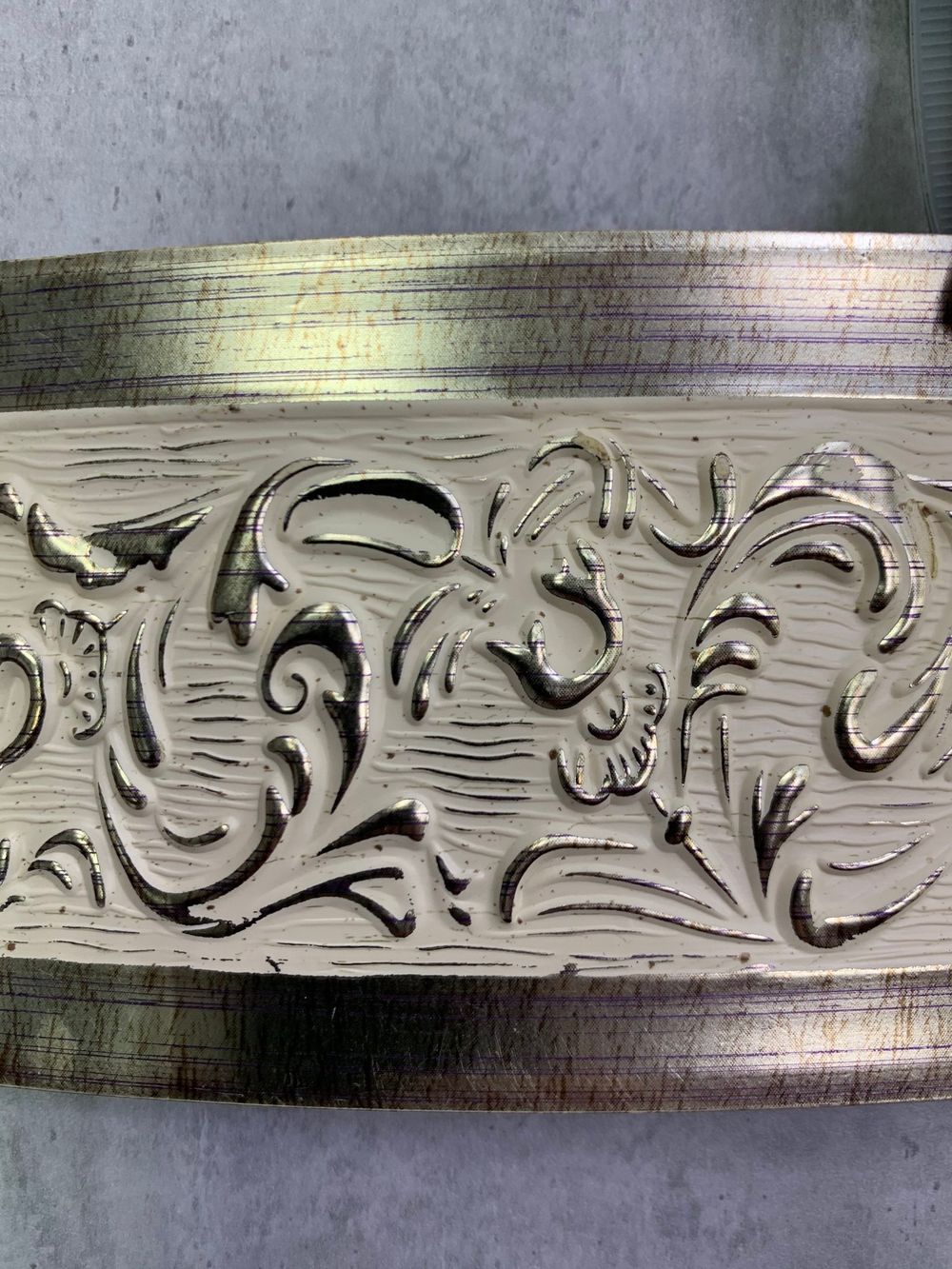 Белое золото "Богемия" (7см) декоративная планка (бленда)