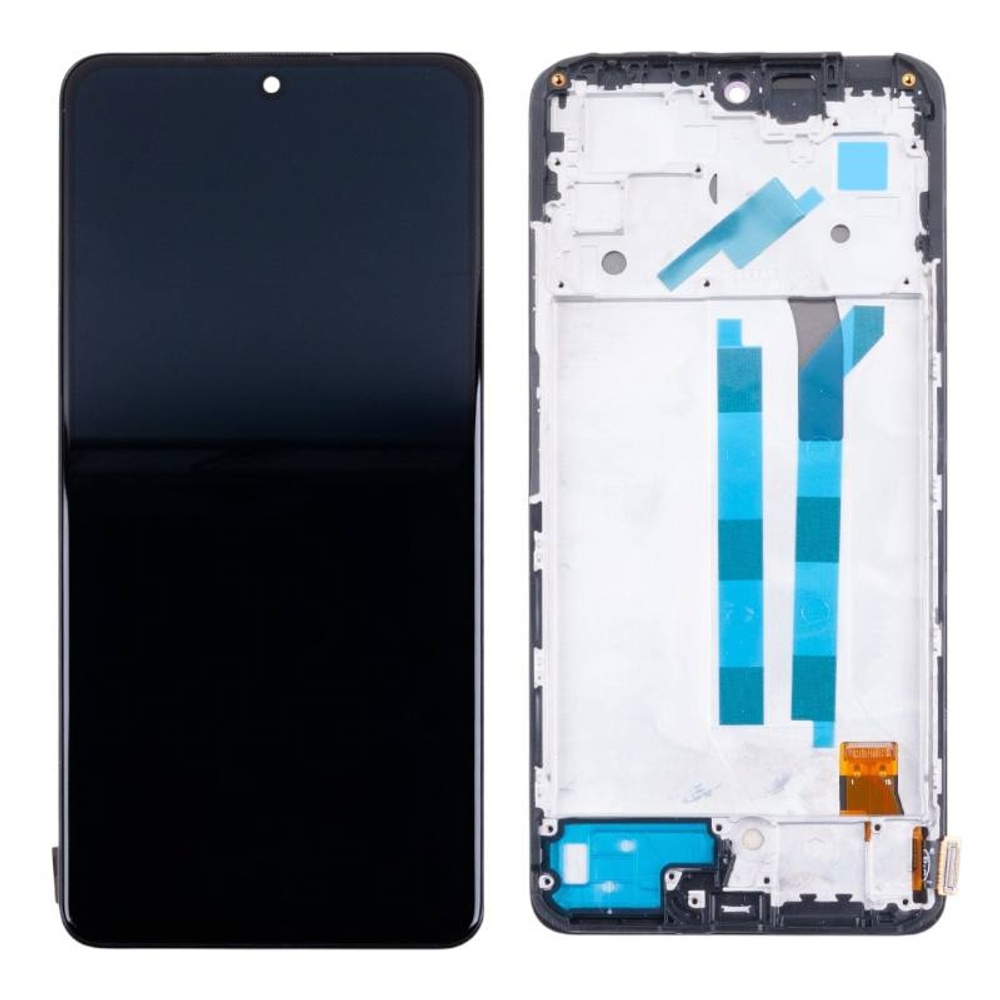 Дисплей для Xiaomi Redmi Note 11 Pro 4G/5G/Poco X4 Pro 5G с тачскрином и рамкой Черный - Oled