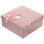 Коробка подарочная «Текстура» 24*24*10 см, розовый