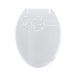 Сиденье - крышка для унитаза БАНТИК цвет белый 1018