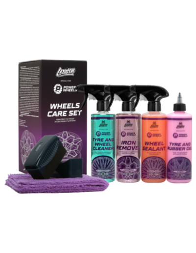 Leraton Комплект по уходу за резиной и дисками x POWER WHEELS WHEEL CARE SET