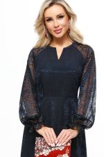 Платье темно-синее из гипюра DStrend (Акция)