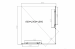 Душевой уголок Vincea SLIM-N VSS-4SN9010CL 100x90 стекло прозрачное/профиль хром