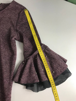 Платье Suprez с красивыми рукавами, визуально 48 размер