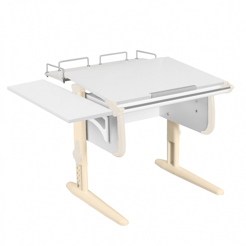 Растущая парта Дэми СУТ 24 с задней полкой СУТ.14.210 и боковой полкой СУТ.24.230 (1020×880 мм)