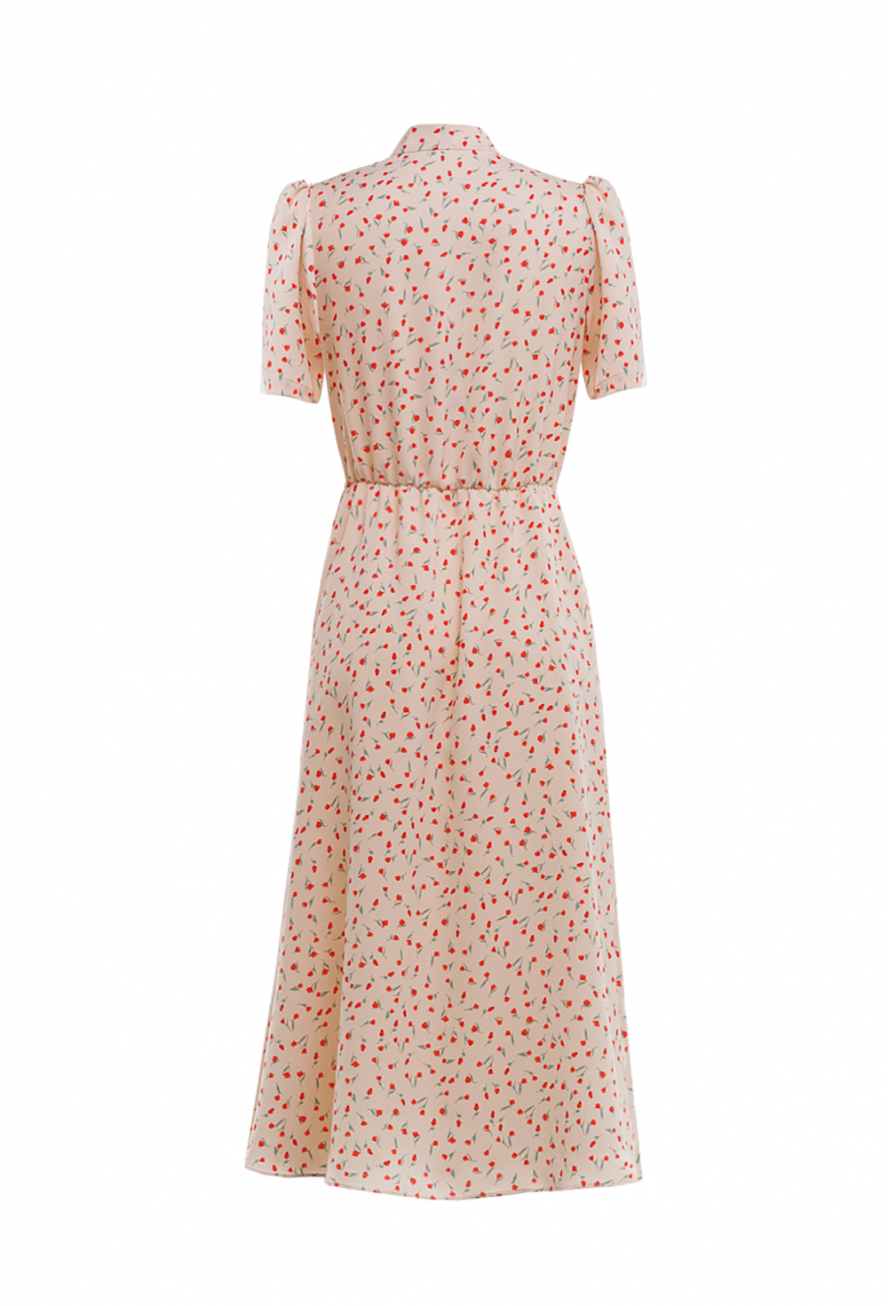 Платье с коротким рукавом розовое 02-02-24 SS