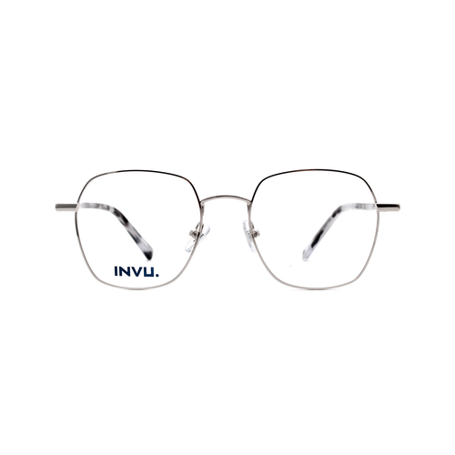 Оправа многогранник INVU G3300 D с клипом(футляр) черный/серебро/гавана (Китай)