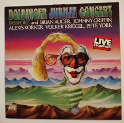 Винтажная виниловая пластинка LP Passport And Brian Auger, Johnny Griffin, Alexis Korner, Volker Kriegel, Pete York Doldinger Jubilee Concert (Germany 1974) (Club Edition)