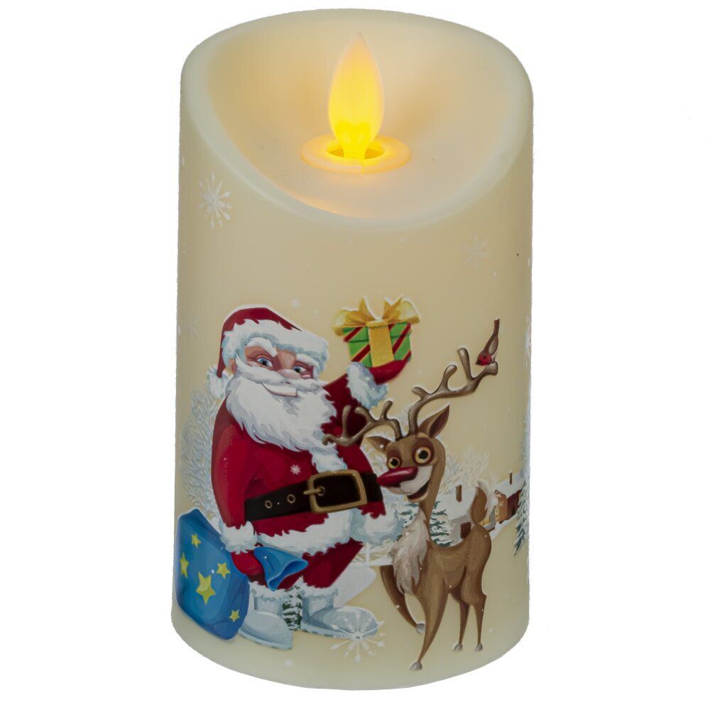 GAEM Изделие декоративное "Свеча" (подсвет, AAAх3 н/п) L7,5 W7,5 H12,5 см, 2в.