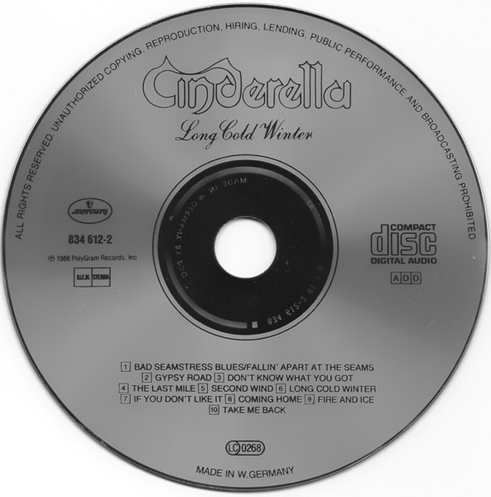 Cinderella / Long Cold Winter (CD)