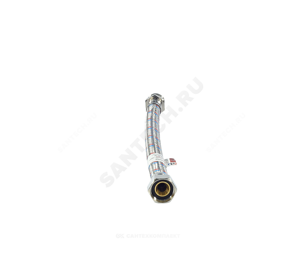 Подводка гибкая для воды нержавеющая оплетка ГИГАНТ 3/4" г-ш L=0.3м AQUALINE 04954