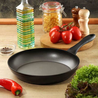 Сковорода алюминий, 28 см, антиприг, Daniks, Moon Style, сереб-черн, FPW-28-SLVR-BLK, индукц